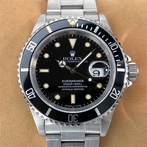 tristargold orologi usati rolex 16610.usato prezzo|Rolex Submariner Date 16610 40mm Stainless Steel Watch.